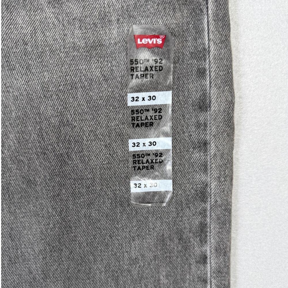 Levi's Mens 550 92 Relaxed-Fit Jean, Gray Worn In 32x30 $80 - Picture 5 of 7